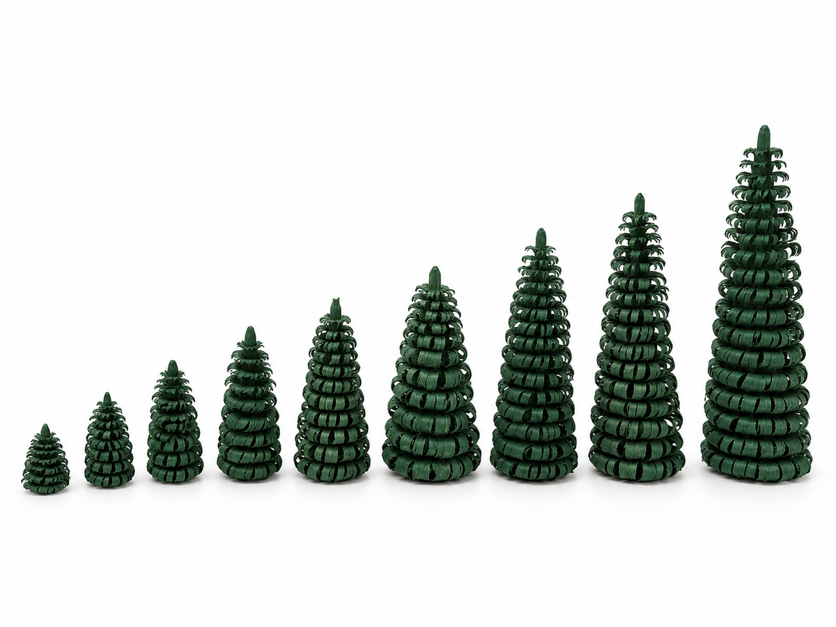 Ringelbaum / Ringelbäume grün aus dem Erzgebirge - verschiedene Größen