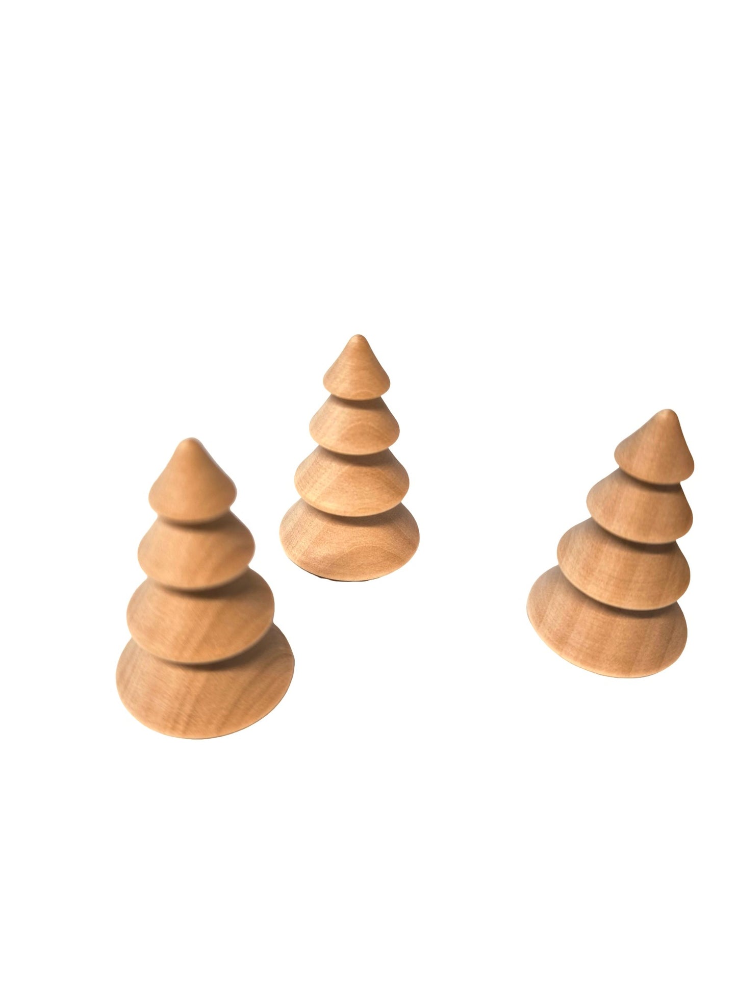 Tanne / Bäumchen gedrechselt aus Buchenholz  48mm Höhe