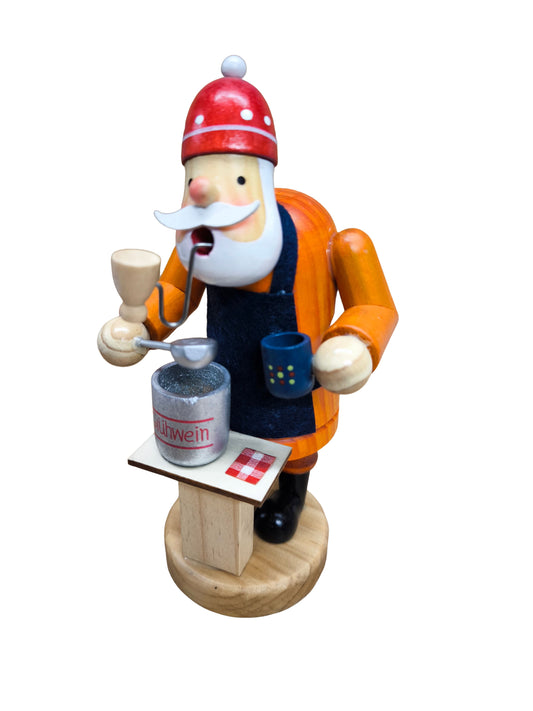 Räuchermann Räucherfigur Glühweinverkäufer 19cm