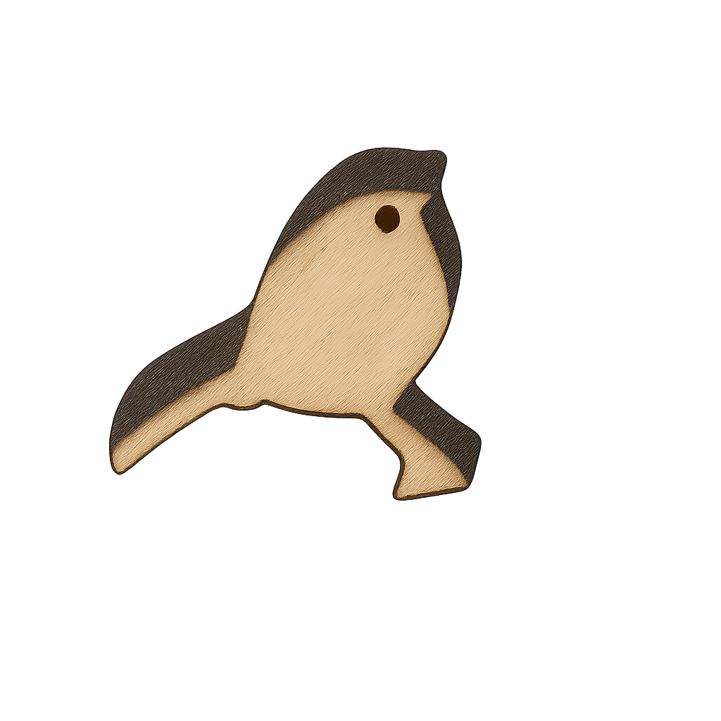 Bastelmotiv "Vogel" Sperrholz Miniatur