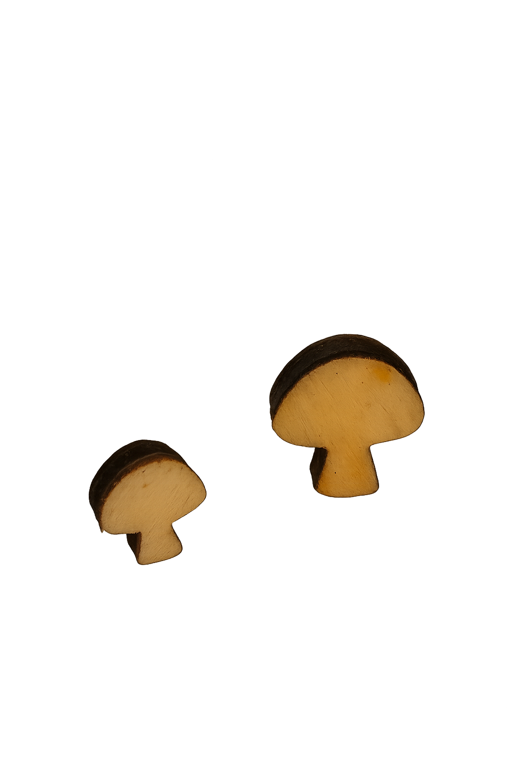 Bastelmotiv "Pilze" Sperrholz Miniatur - 2 Größen