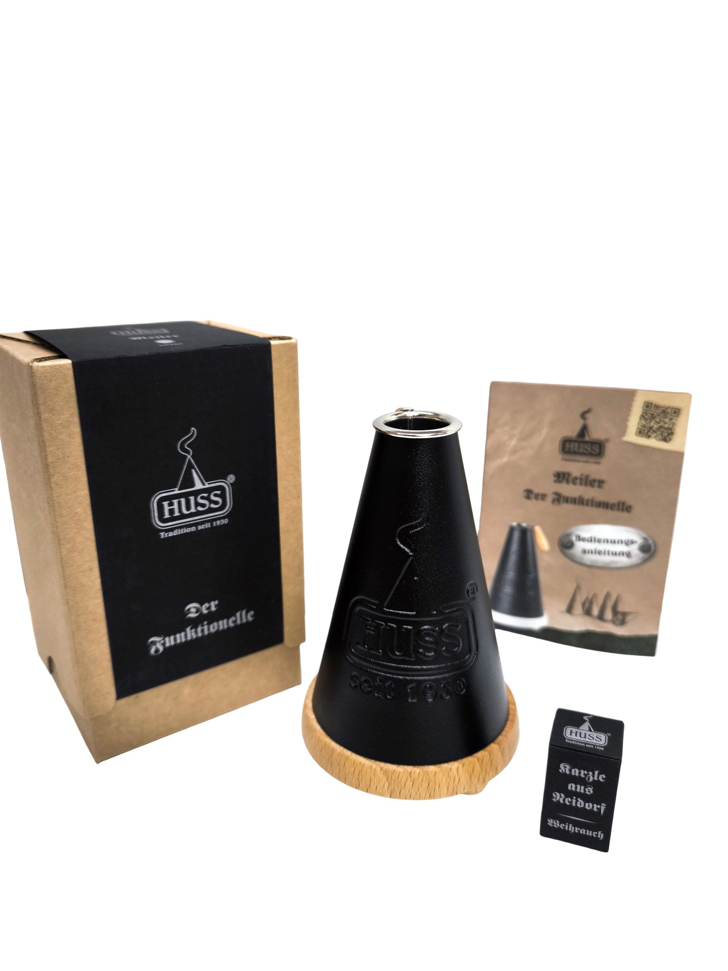 HUSS® „Meiler – Der Funktionelle“ - Blech Räucherofen für Räucherkerzen