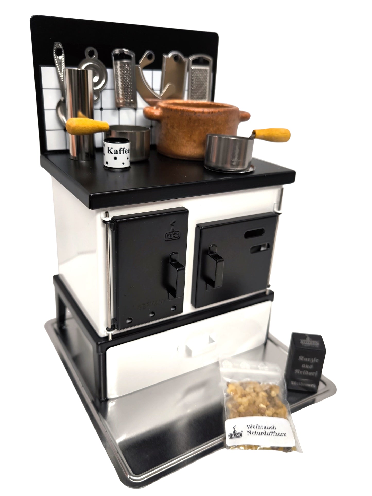 HUSS® Küchenherd „Der Attraktive“ - Blech Räucherofen für Räucherkerzen