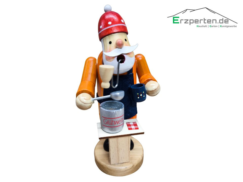Räuchermann Räucherfigur Glühweinverkäufer 19cm