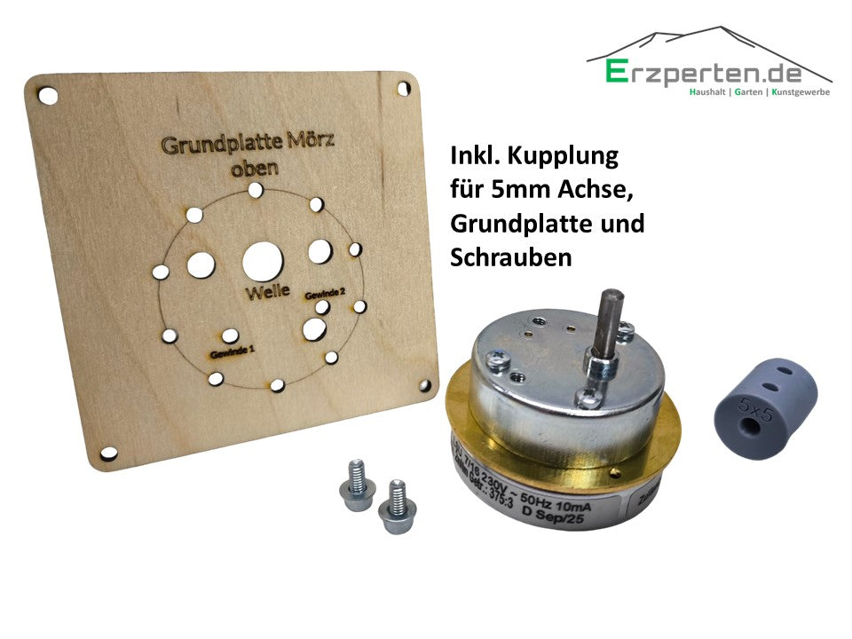 Elektromotor Mörz 220V inkl. Kupplung - 3 U/min verschiedene Größen