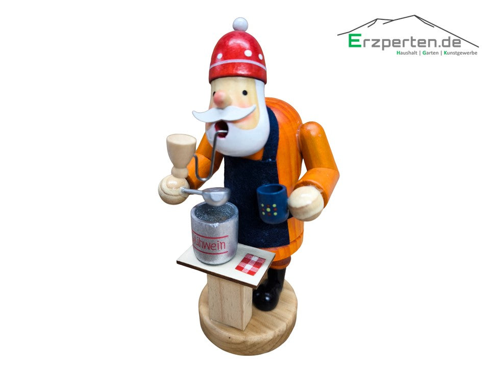 Räuchermann Räucherfigur Glühweinverkäufer 19cm
