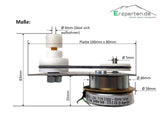 Elektromotor Mörz 220V 3 U/min 10Kg inkl. Riemenscheiben und Befestigungsplatte