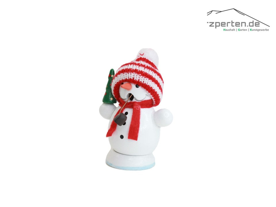 Niedlicher Räucherschneemann Räucherfigur 10cm