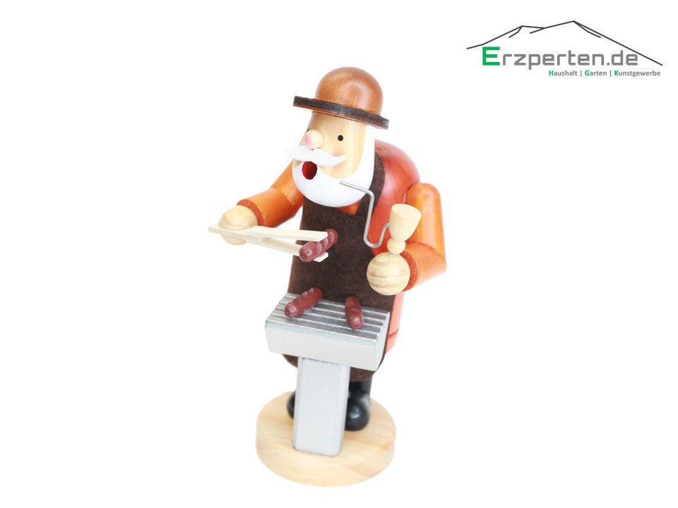 Räuchermann Räucherfigur Grillmeister / Rosterstand 19cm