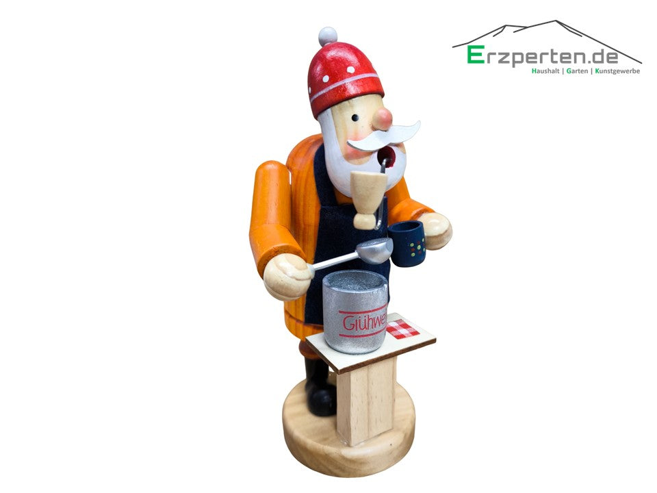 Räuchermann Räucherfigur Glühweinverkäufer 19cm