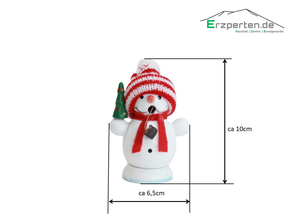 Niedlicher Räucherschneemann Räucherfigur 10cm