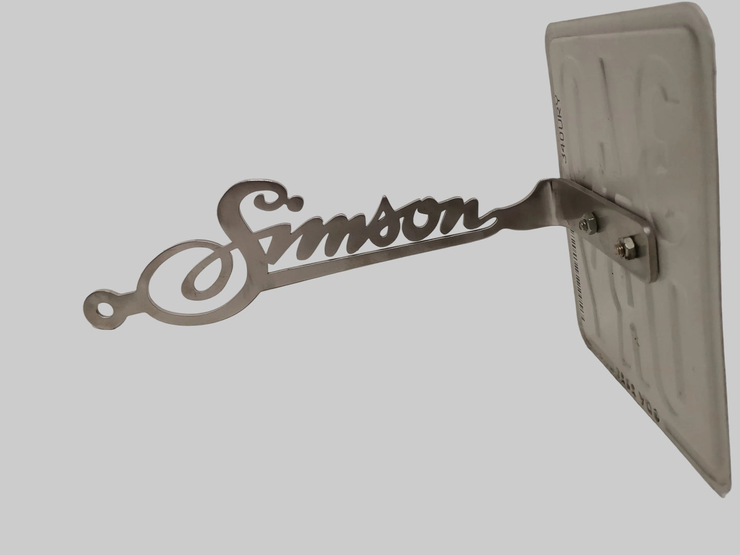Kennzeichenhalter passend für Simson® SR1 / SR2 aus Edelstahl