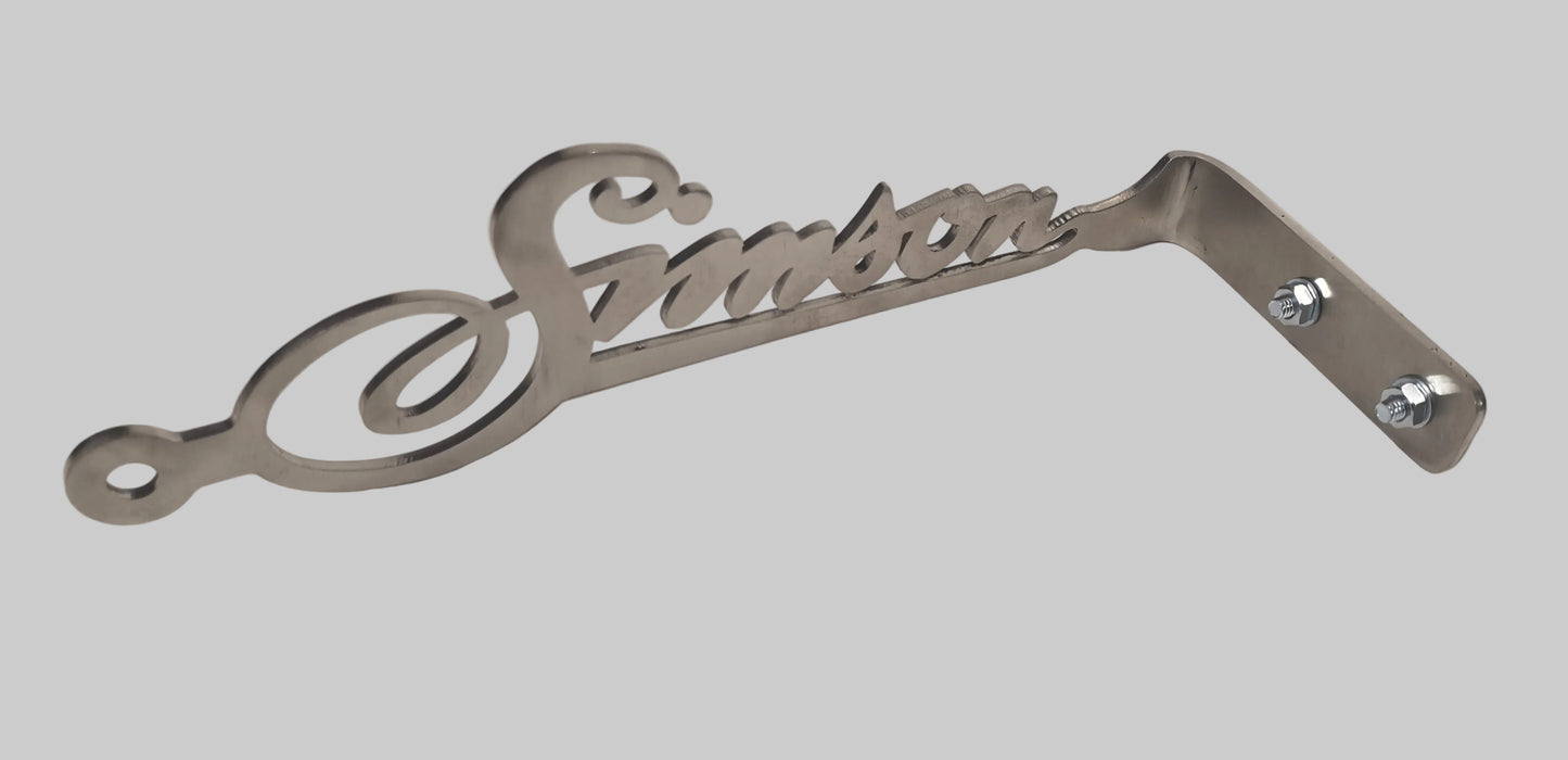 Kennzeichenhalter passend für Simson® SR1 / SR2 aus Edelstahl