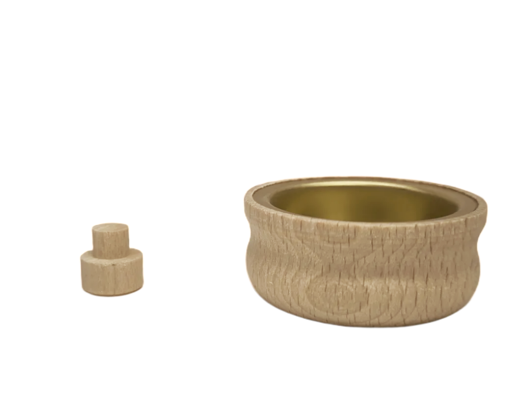 Lichtertülle Teelicht komplett Ø 42mm mit Messingeinsatz und Adapter