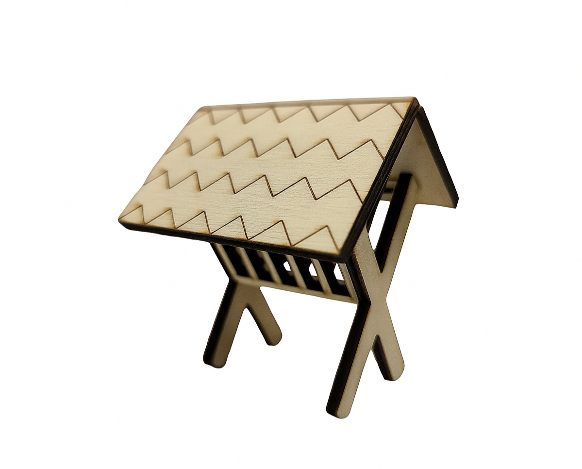 Futterkrippe aus Holz  - 2 verschiedene Größen