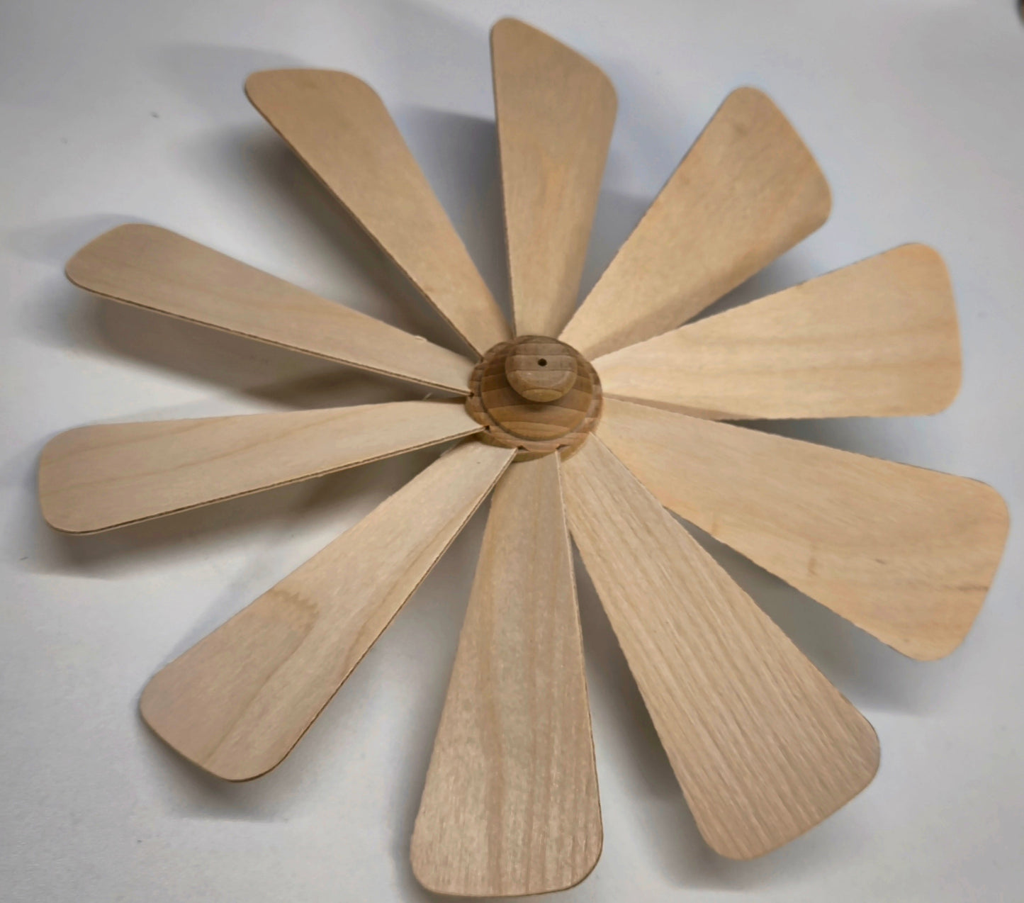 Flügelrad Buchenholz/Sperrholz komplett - Ø 240 mm