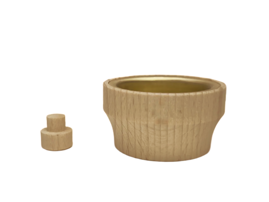 Lichtertülle Teelicht komplett Ø 42mm mit Messingeinsatz und Adapter