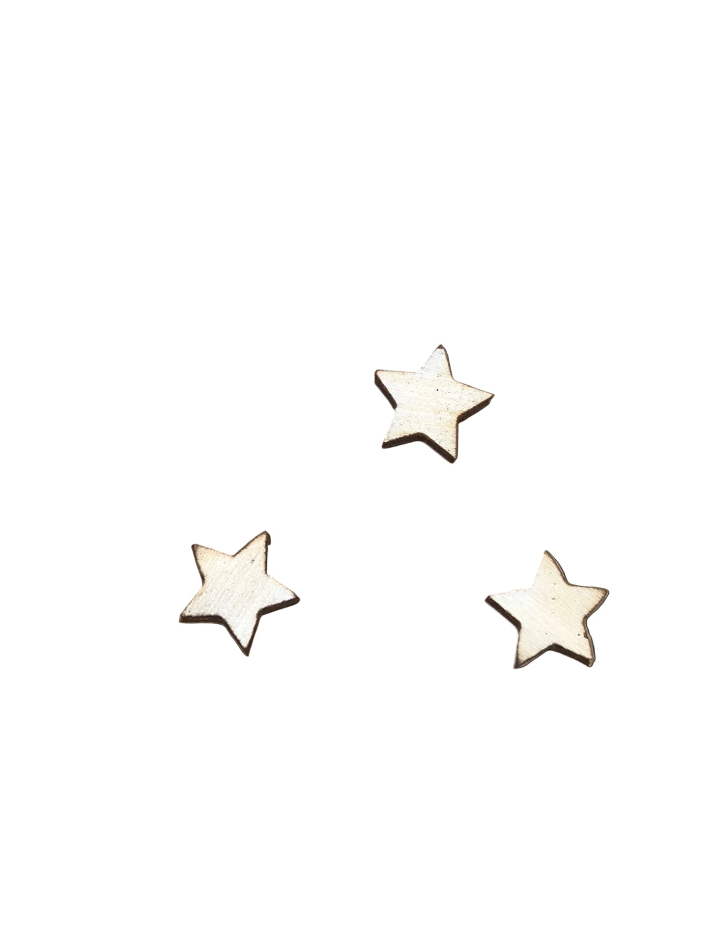 40x Bastelmotiv / Dekoration "Stern" Sperrholz