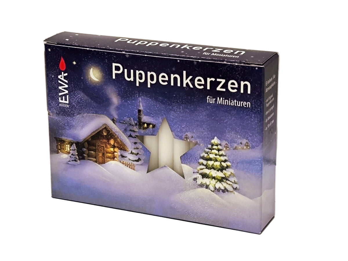 40er Pack hochwertige Puppenkerzen EWA aus Sachsen für Miniaturen –