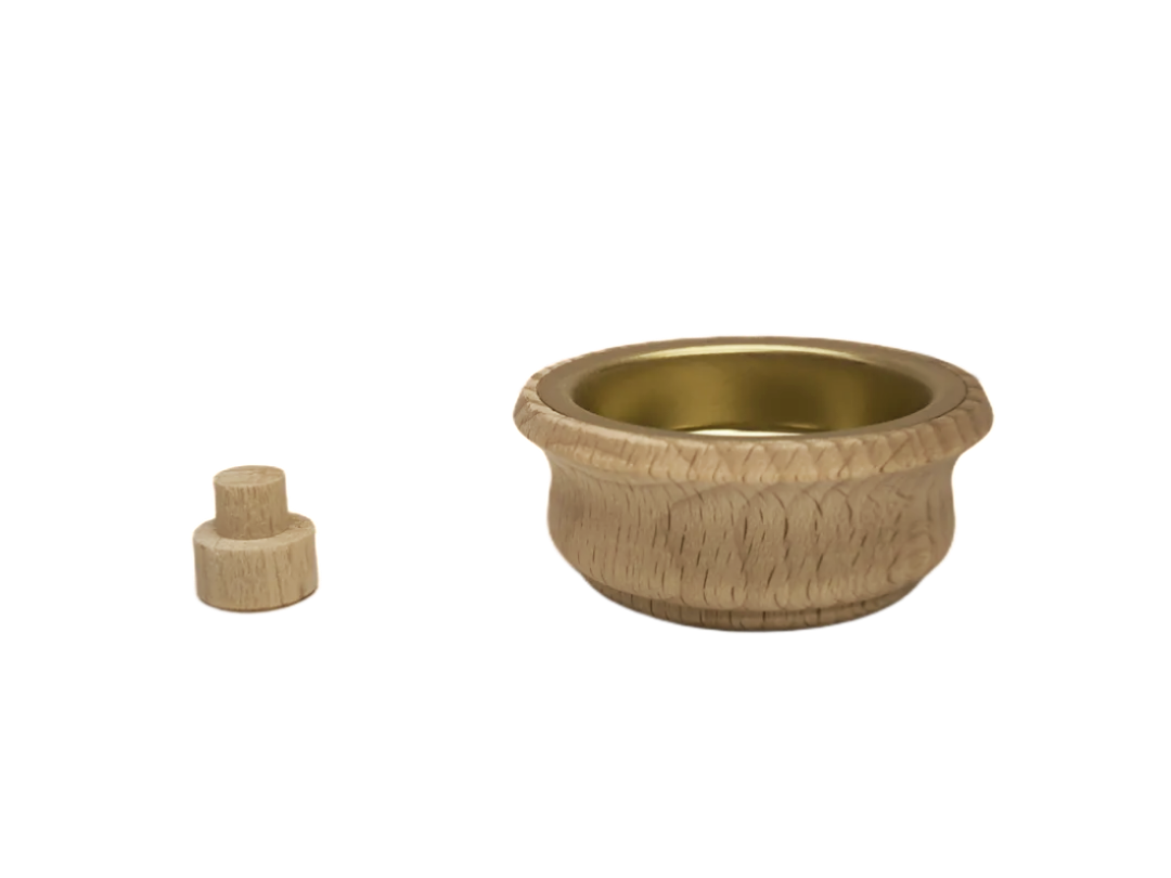 Lichtertülle Teelicht komplett Ø 42mm mit Messingeinsatz und Adapter