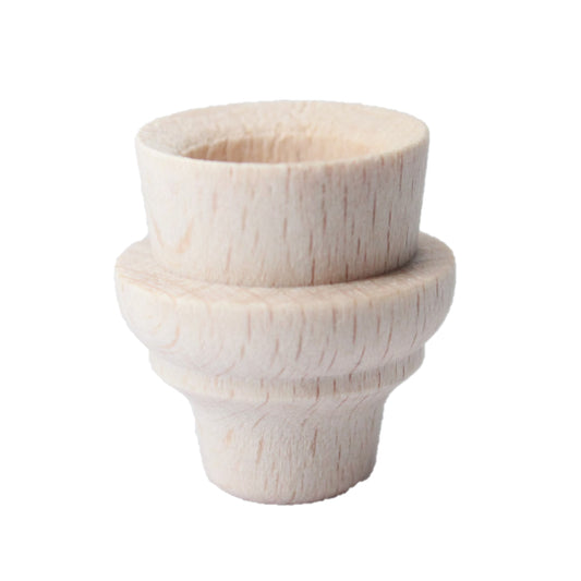 Lichtertülle Buche Ø 14mm - ohne Nut - V8