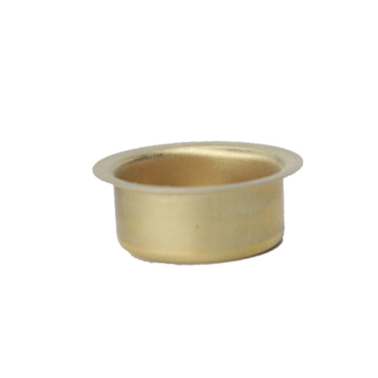 Blecheinsatz / Kerzentülle / Lichtertülle Messing - Größe Ø 14mm