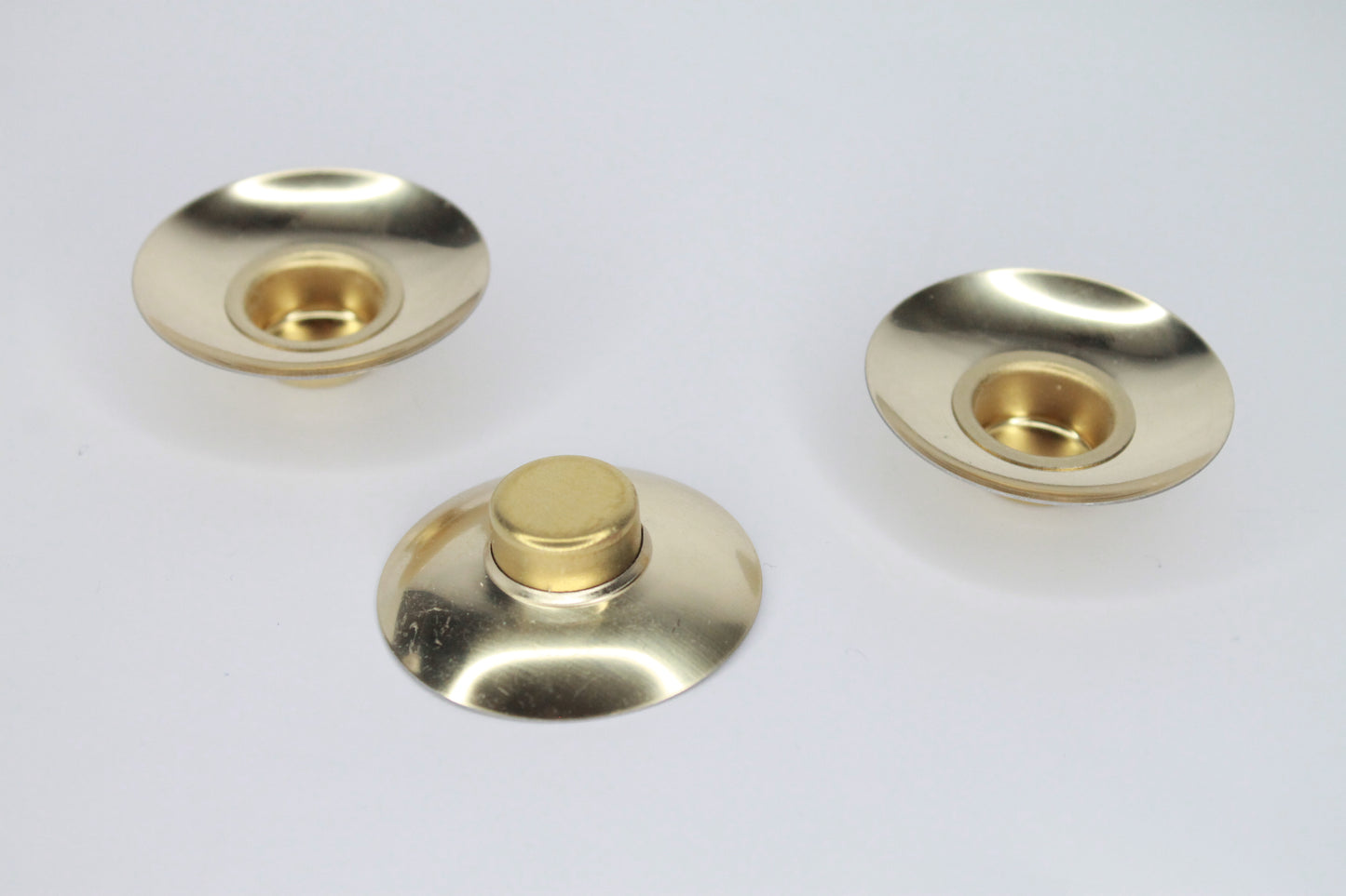 Lichtertülleneinsatz Tropfblech + Blecheinsatz verpresst Messing - Größe Ø 14mm