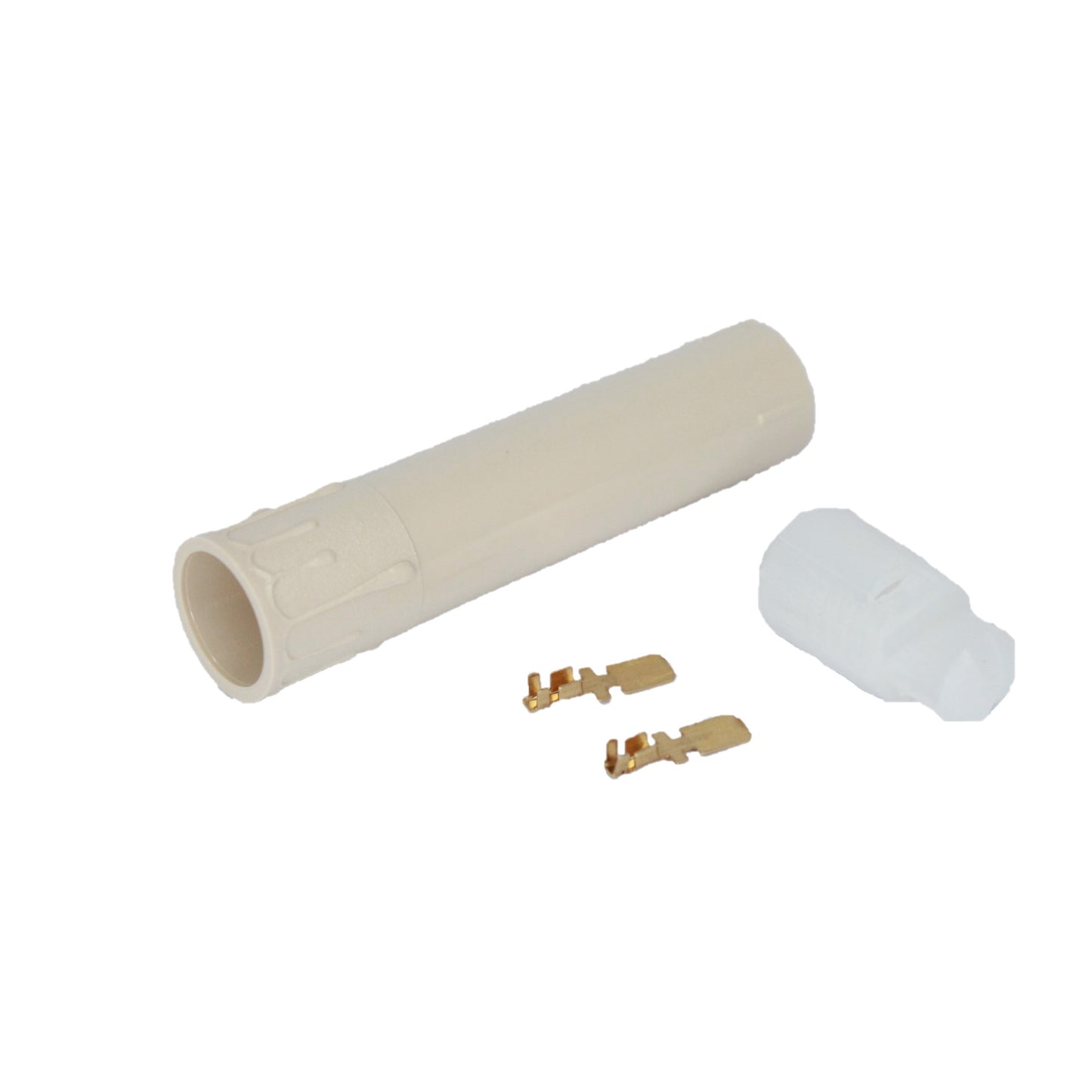 Fassung Plasteschaft Set E10 - beige