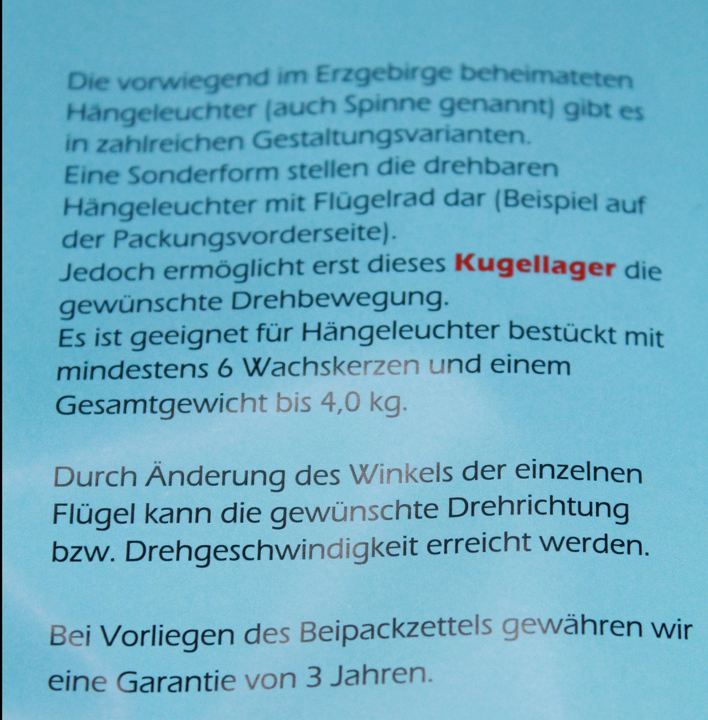 Lager für Deckenpyramide - Hängelager - Stahl 4kg