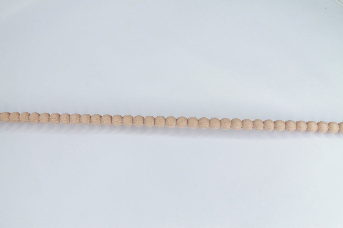 Perlenleiste Buche voll  - 0,5m / 1m / 5m / 10m / 20m