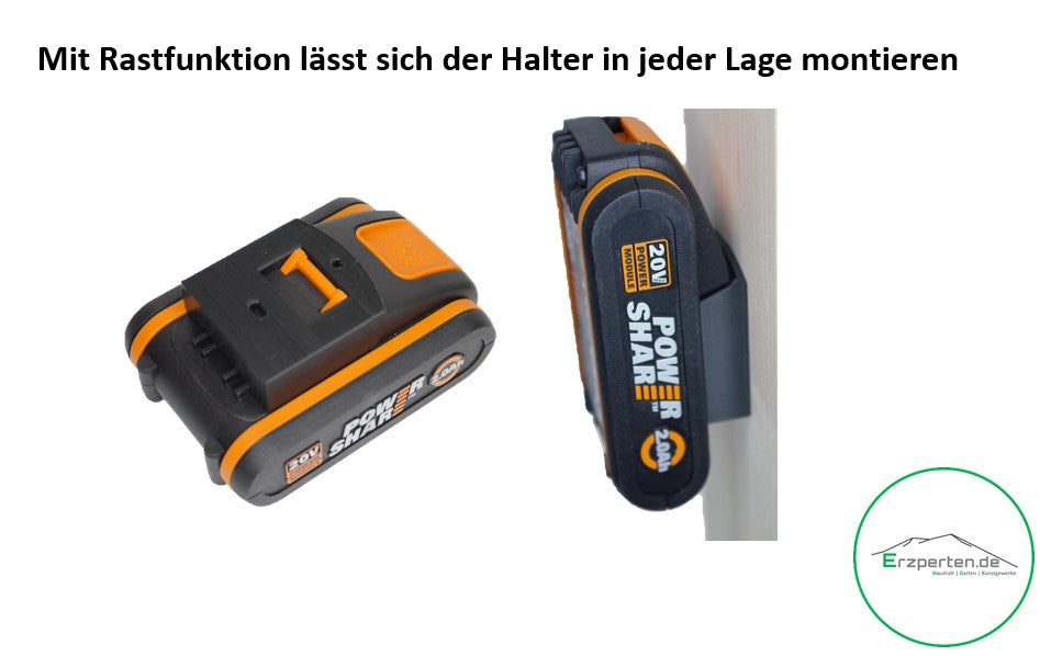 Akkuhalter passend für den Worx® 20V / 16 V Akku