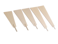 Pyramidenflügel massiv aus Buche 3mm mit Schaft - 5 Größen