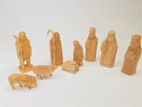 Figuren Christi Geburt - geschnitzt  9cm - 9 teilig