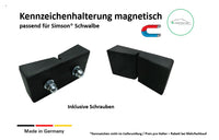 Kennzeichenhalterung passend für Simson Schwalbe magnetisch