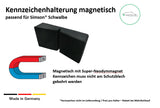 Kennzeichenhalterung passend für Simson Schwalbe magnetisch