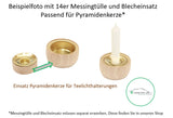 Adapter von Teelicht zu Pyramidenkerze 14mm - Höhe 18mm